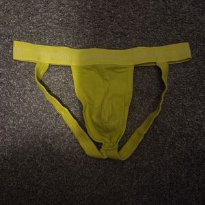 Calvin Klein Neon Yellow Supportive Jockstrap